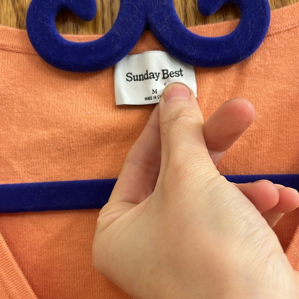 Aritzia Sunday Best Samantha Cardigan in Sunny Apricot - Picture 6 of 11